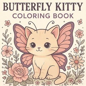 PDF Kids Coloring Book - PDF file 100 pages easy for download, No hard copy!